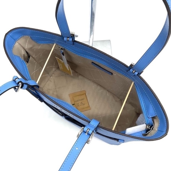 Michael Kors Jet Set Medium Pocket Tote Bag South Pacific Blue - Picture 7 of 9